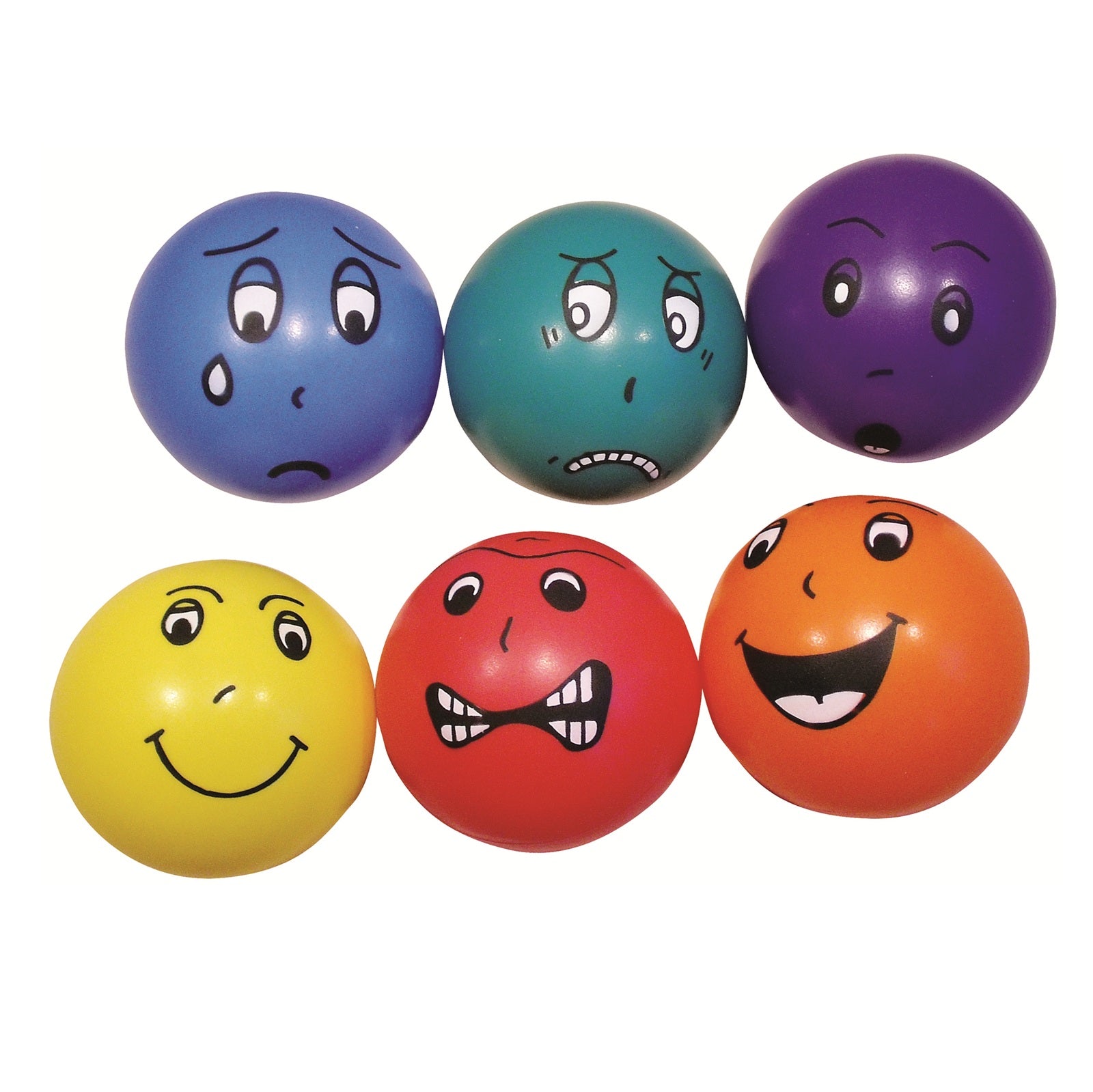 Afbeeelding van het spel Ballen met emoties, speciaal geselecteerd  voor ouderen met dementie.