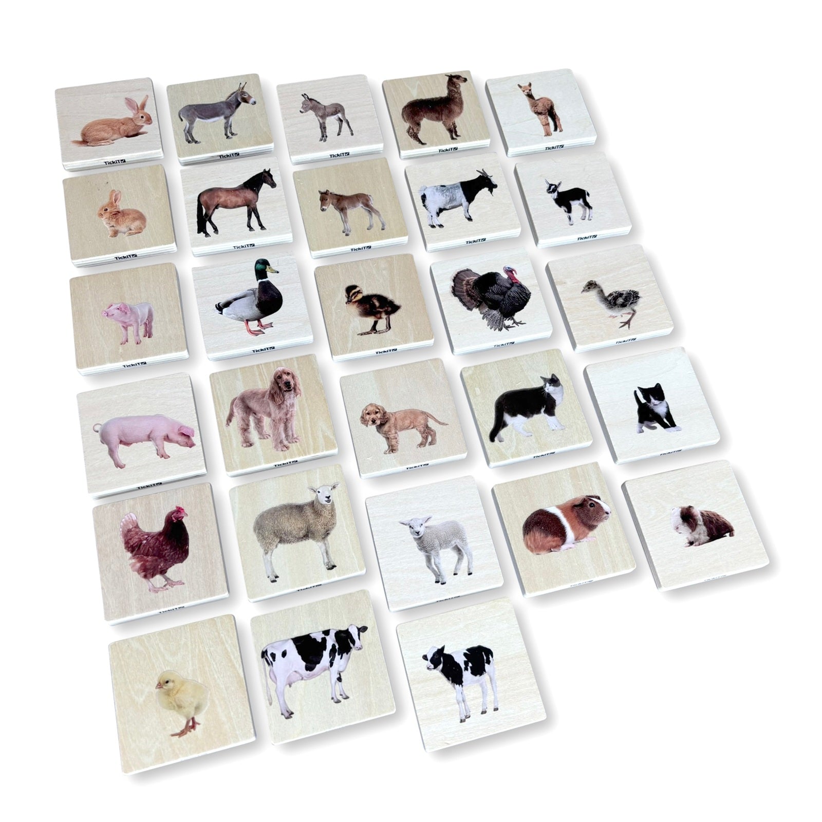 Houten Memo – Geheugenspel met dieren, dat geheugen en associatie stimuleert voor senioren.