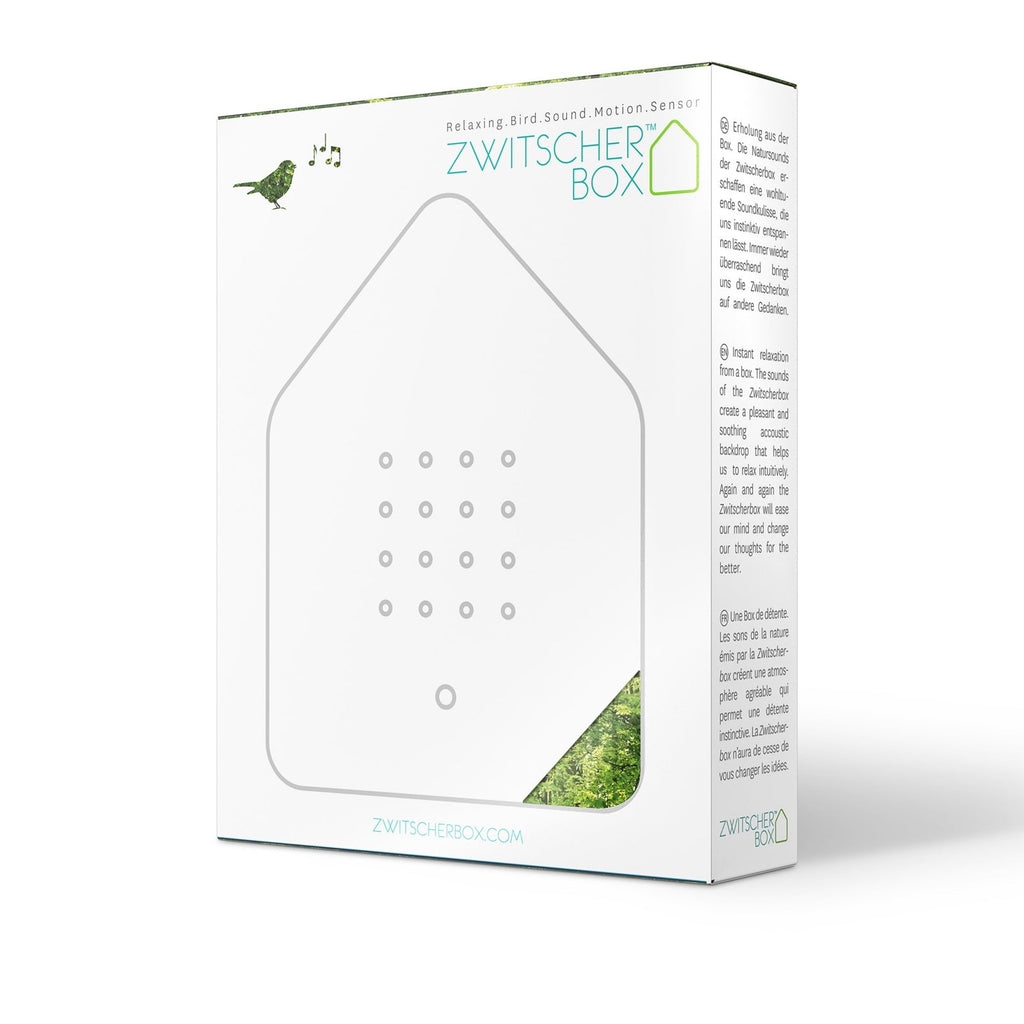 Zwitscherbox Forest – Natuurgeluiden met bewegingssensor, creëert een rustgevende sfeer voor senioren.