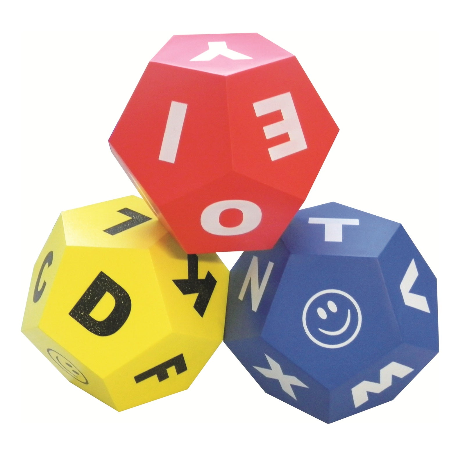 Afbeeelding van het spel Letter Dobbelstenen set van 3, speciaal geselecteerd  voor ouderen met dementie.