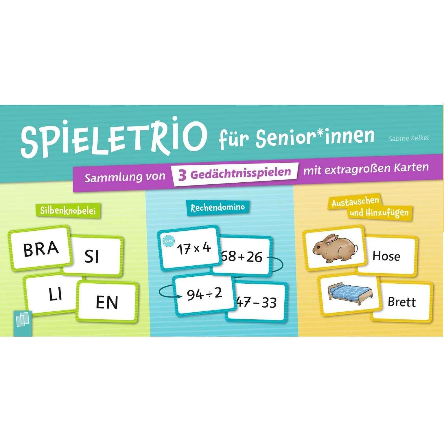 Afbeeelding van het spel Spieletrio für Senioren und Seniorinnen, speciaal geselecteerd  voor ouderen met dementie.
