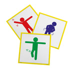 Bewegingskaarten – Set van 20 grote kaarten met oefenopdrachten, bevorderen beweging en coördinatie bij senioren.