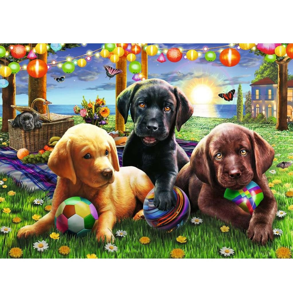 Puzzle Ravensburger Hunde Picknick (100 XXL)
