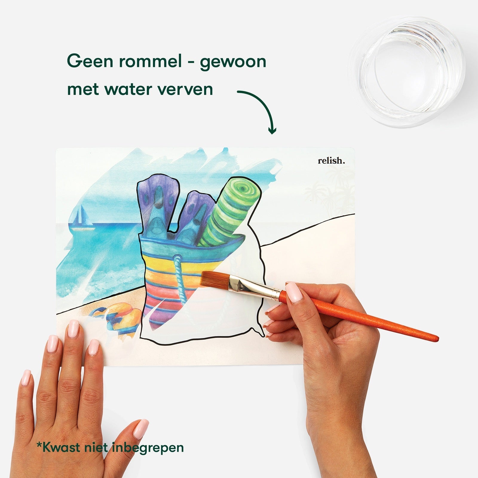 Malen mit Wasser - Coastal Escape