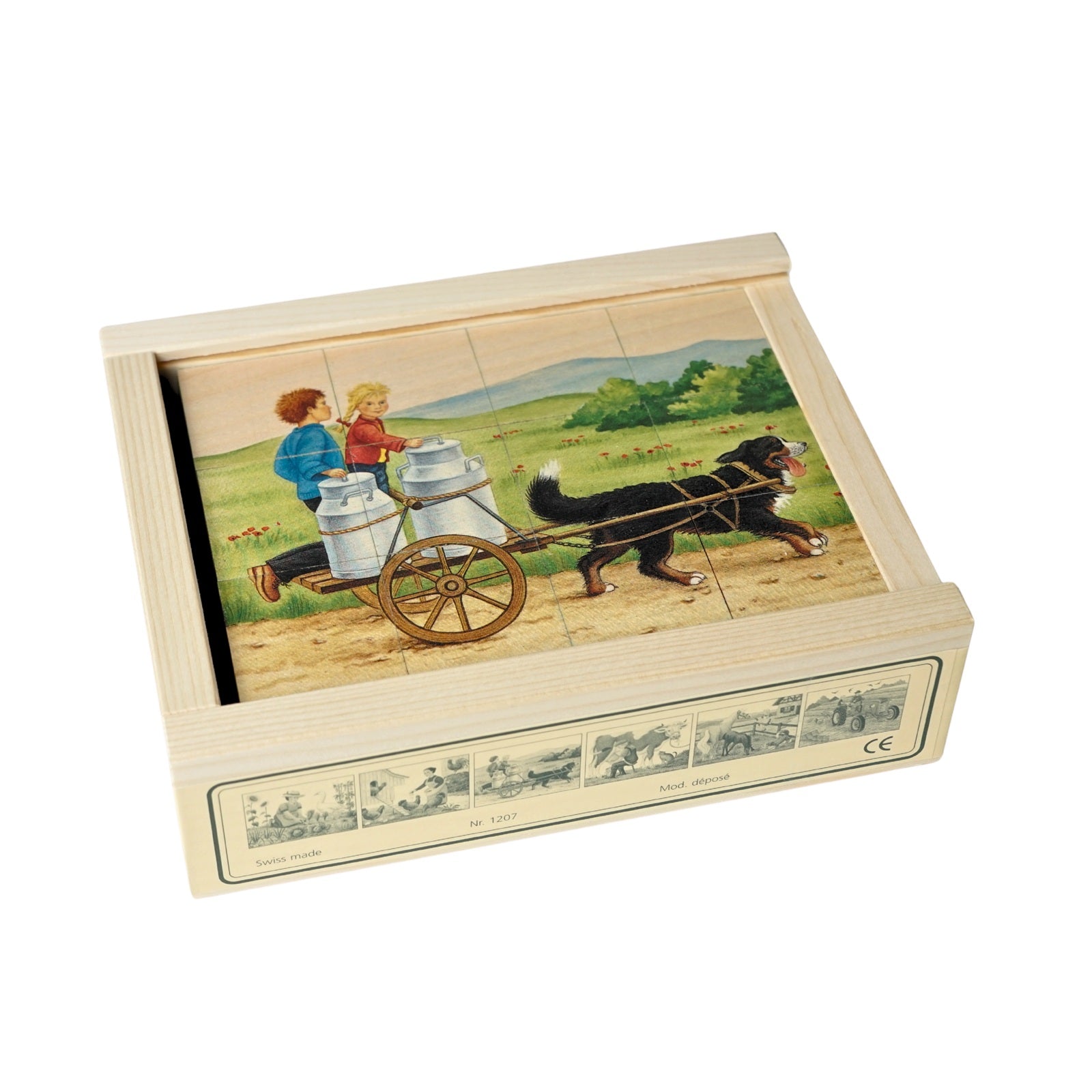 Würfelpuzzle Bauernhof (12-teilig)