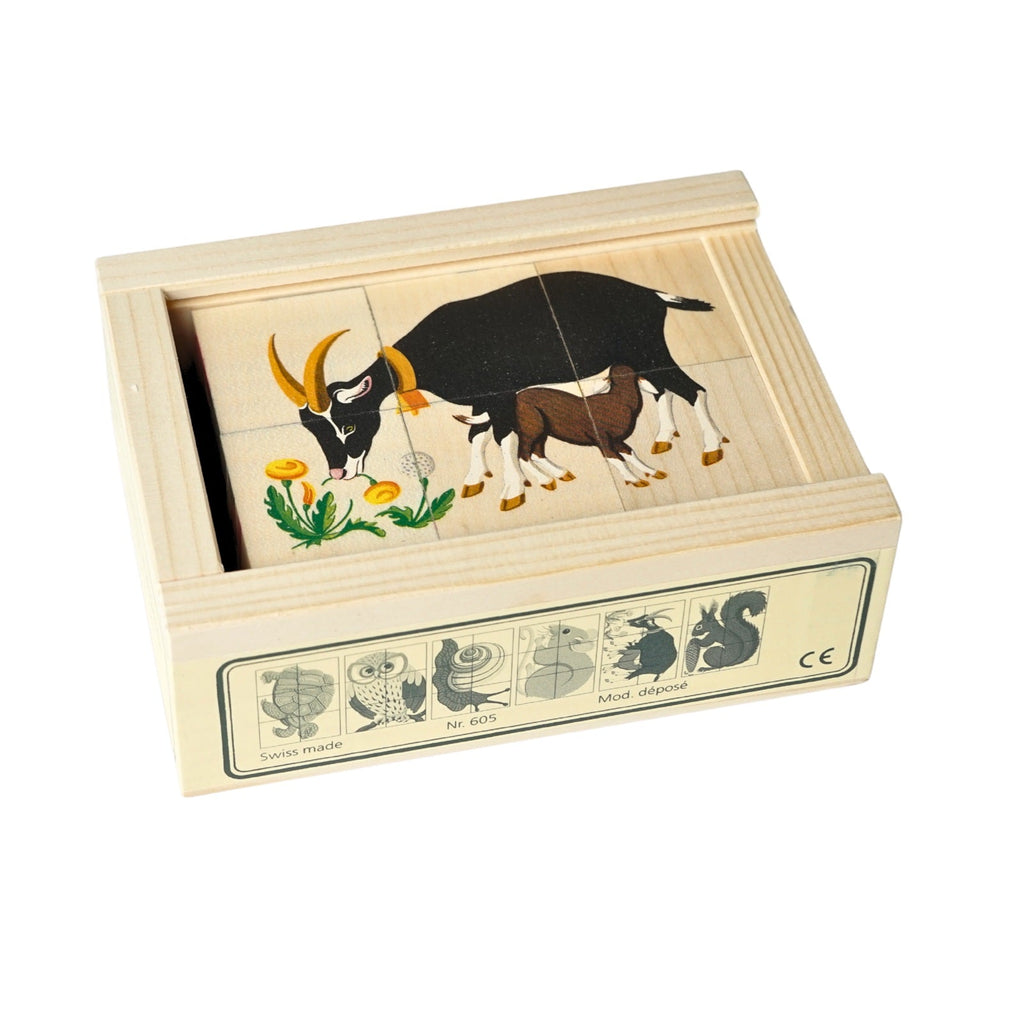 Würfelpuzzle Tiere II (6-teilig)