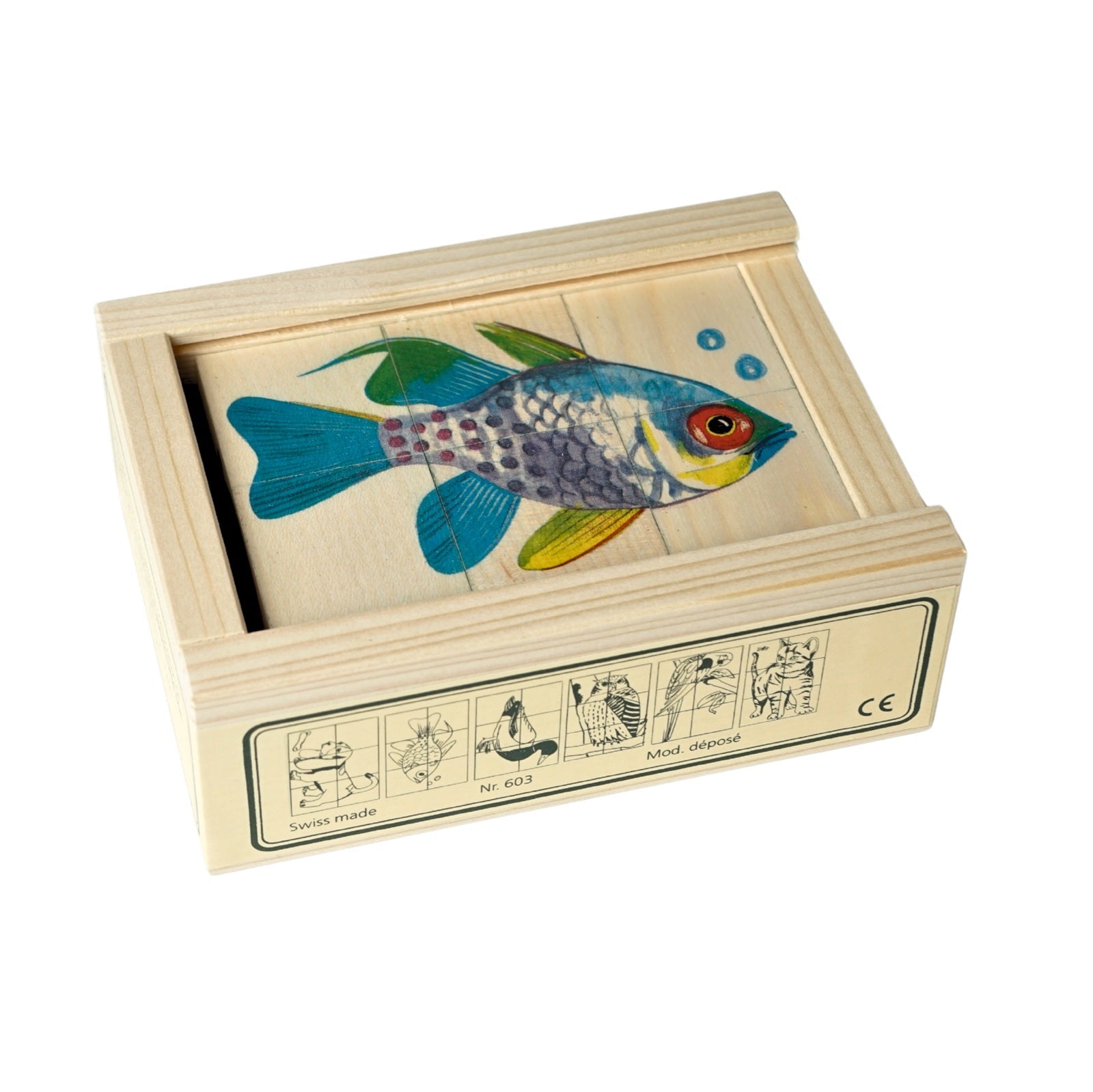 Würfelpuzzle Tiere I (6-teilig)