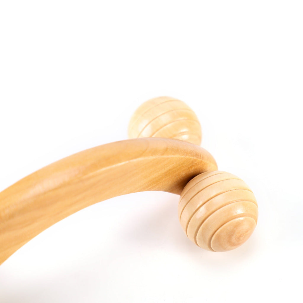 Houten massage set – Sensorische stimulatie en lichaamsbewustzijn, bevordert ontspanning en activering voor ouderen.