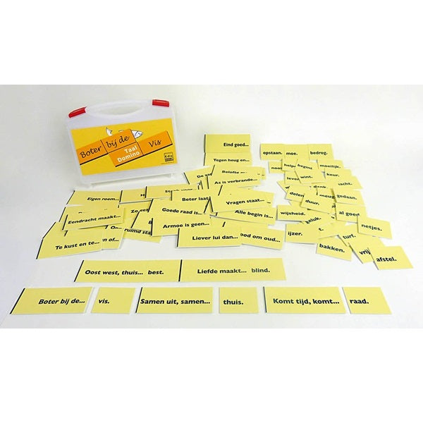 Taaldomino - Boter bij de vis