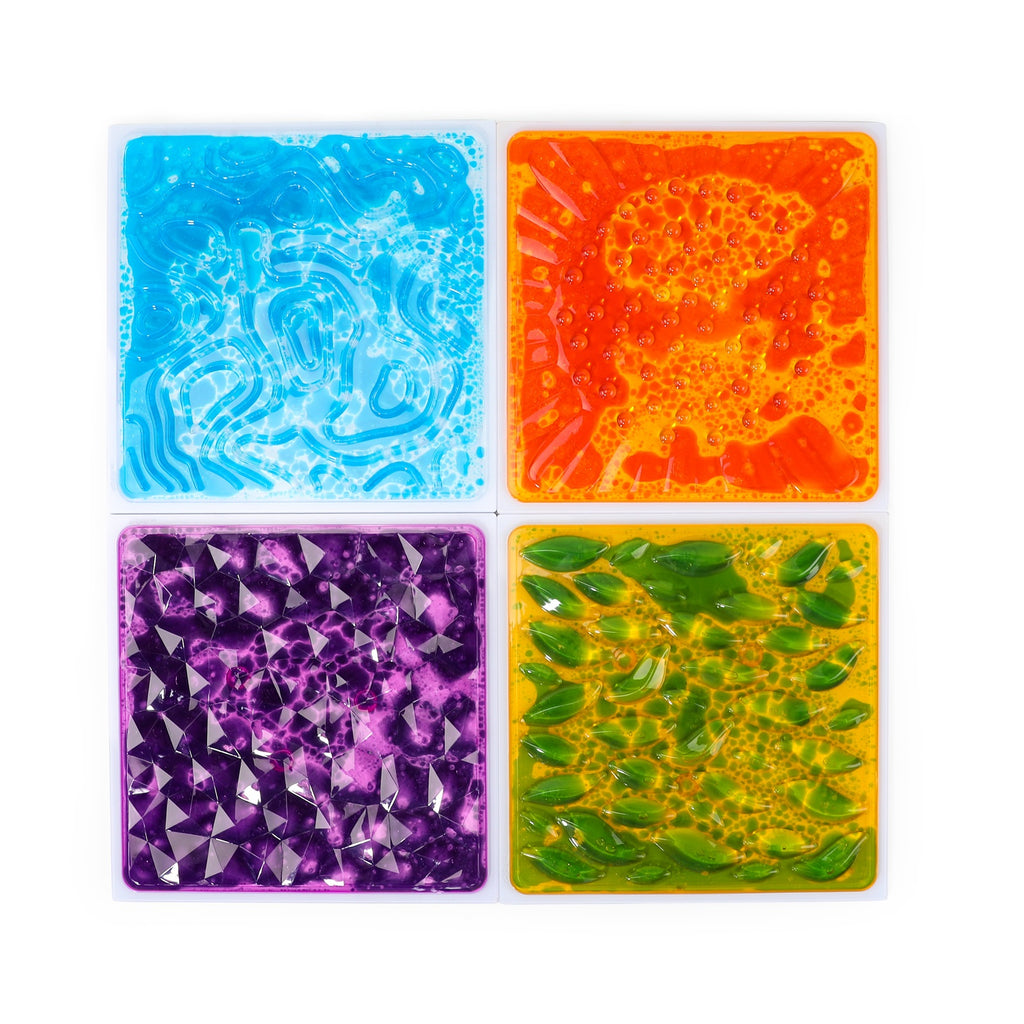 Set aus 4 strukturierten Gel-Fliesen