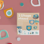 Afbeeelding van het spel 3 Vormen Memo, speciaal geselecteerd  voor ouderen met dementie.