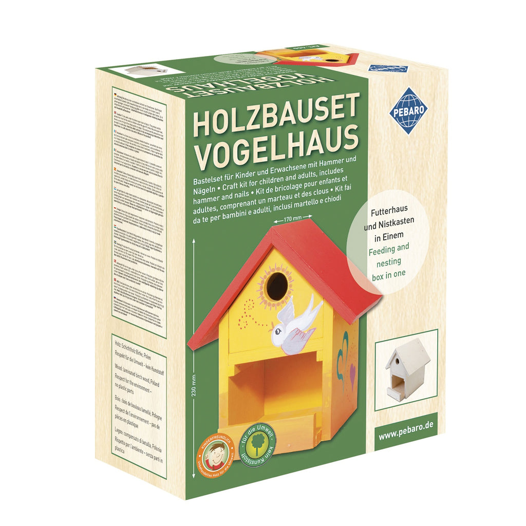 Afbeeelding van het spel Houten Bouwset Vogelhuis (incl. gereedschap), speciaal geselecteerd  voor ouderen met dementie.