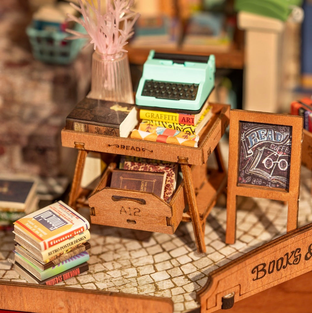 3D-Holzpuzzle-Bausatz - Buchladen