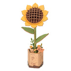 3D-Holzpuzzle-Bausatz - Sonnenblume