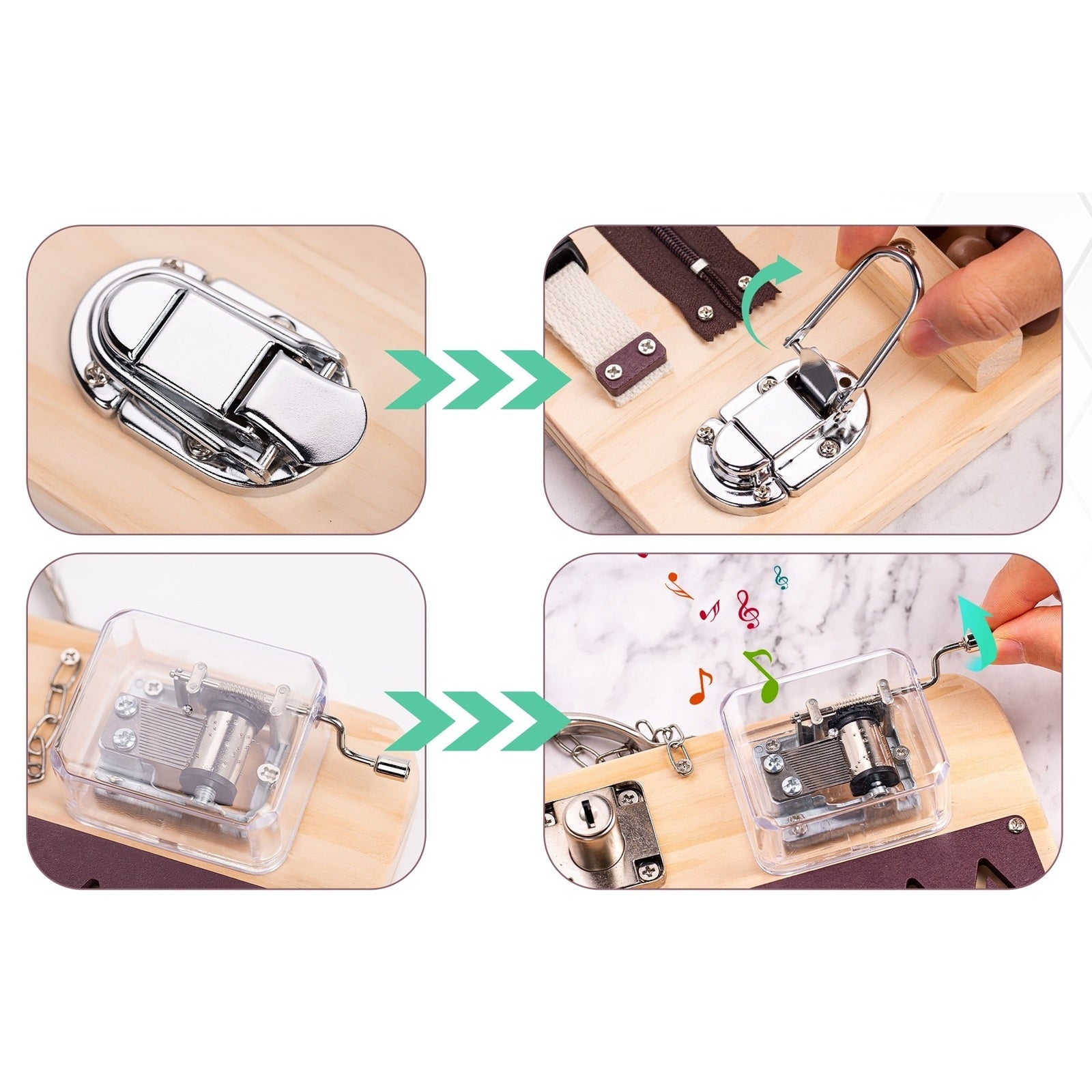 Aktivitätsbrett aus Holz