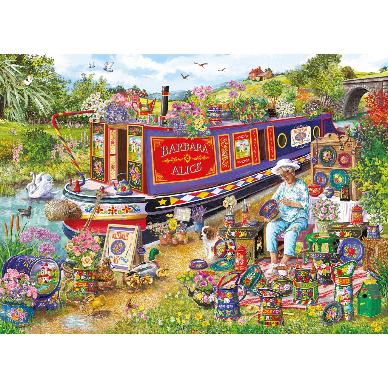 Puzzle - Kanalbootblumen (500 XL)