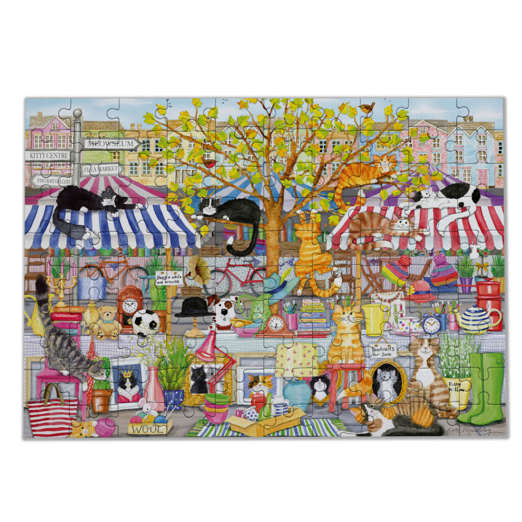 Puzzle - Flea Market Moggie (100 XXL)