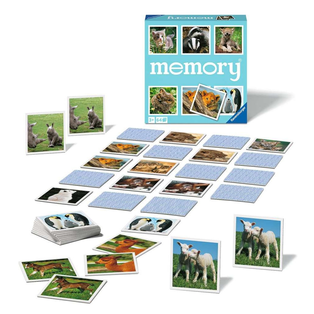 Memory® Tiere, Gedächtnisspiel für Senioren mit gut erkennbaren Spielteilen