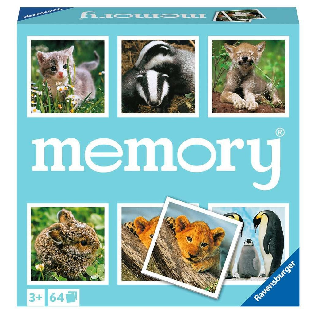 Memory® Tiere, Gedächtnisspiel für Senioren mit gut erkennbaren Spielteilen