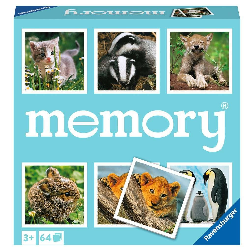 Memory® Tiere, Gedächtnisspiel für Senioren mit gut erkennbaren Spielteilen