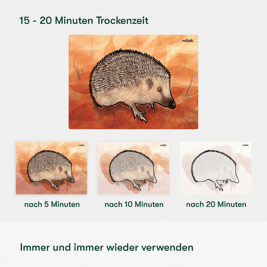 Malen mit Wasser - Im Garten