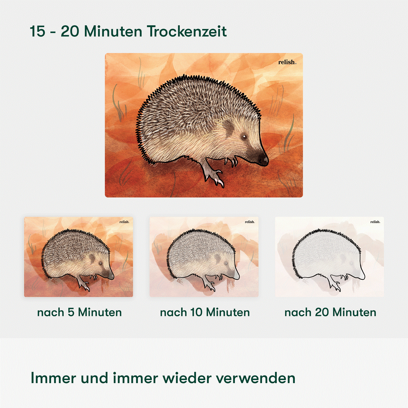 Malen mit Wasser - Im Garten