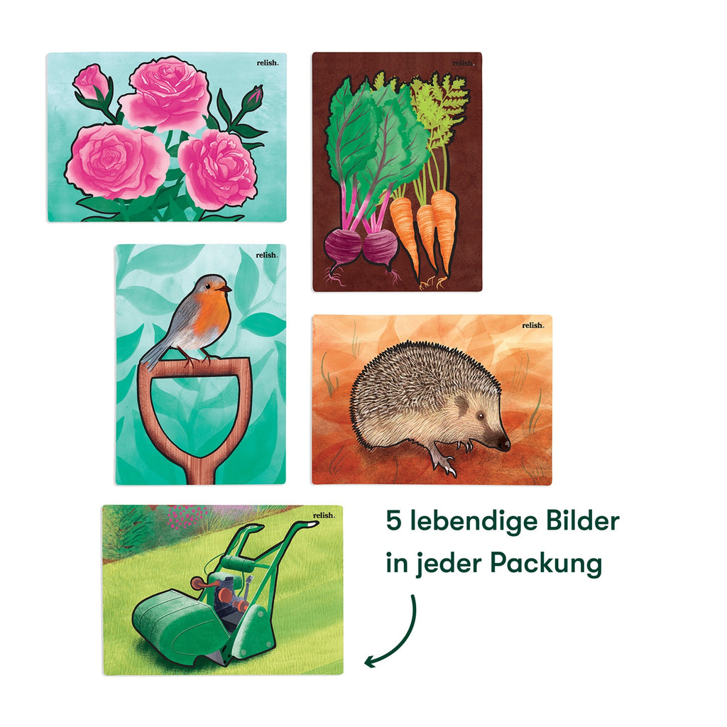 Malen mit Wasser - Im Garten