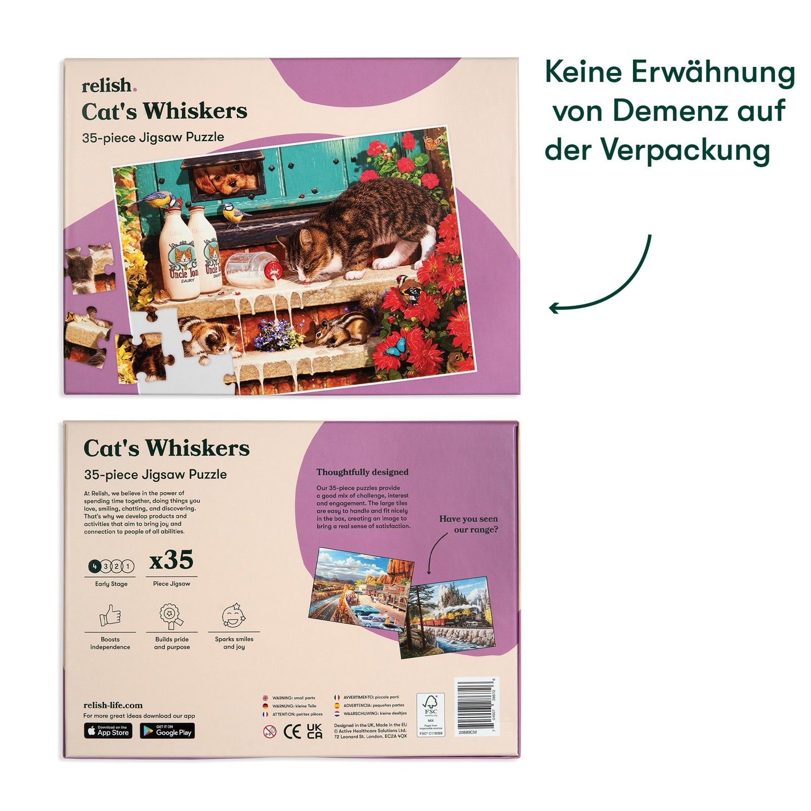 Puzzle - Knäuelnde Kätzchen - 35 Teile