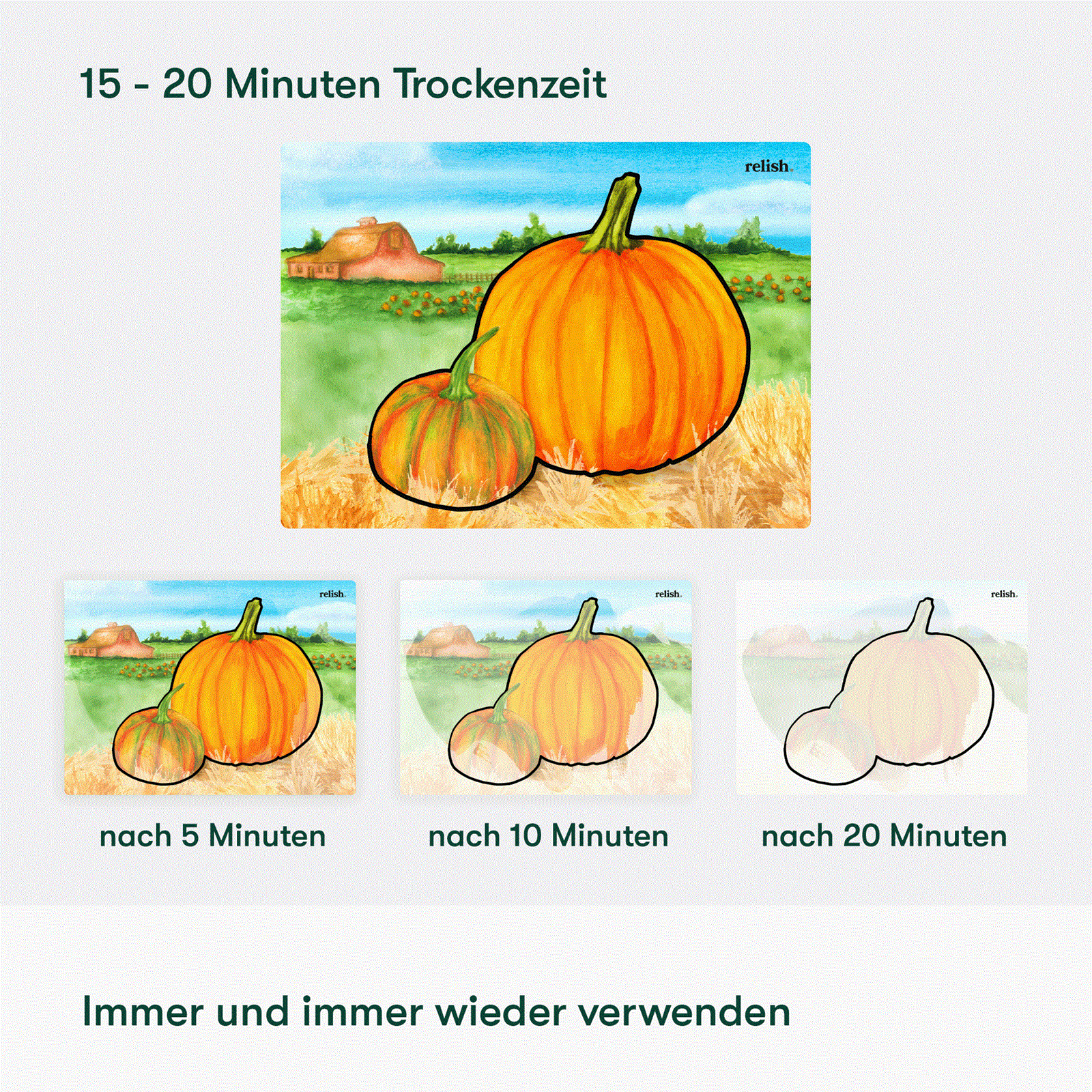 Malen mit Wasser - Landleben