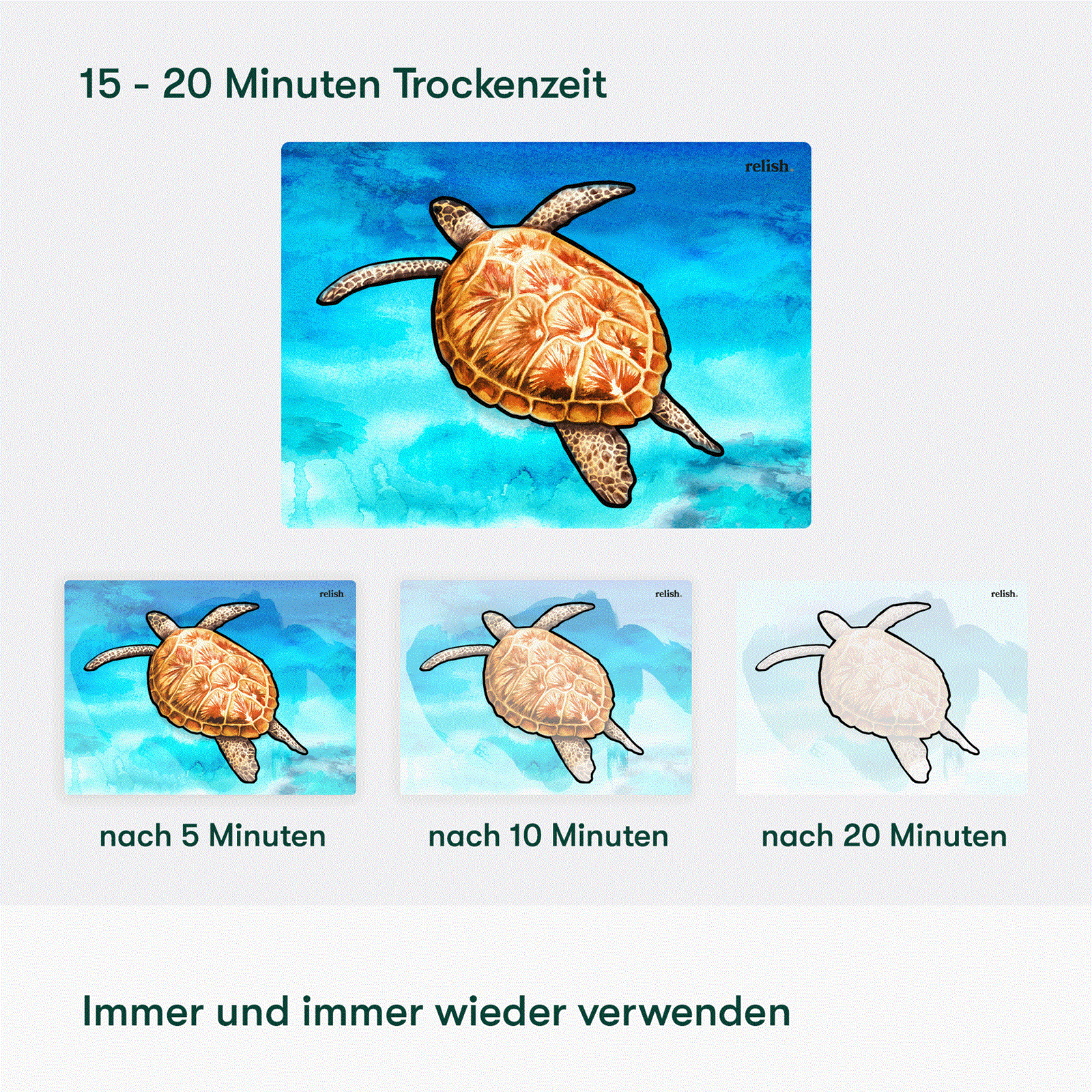 Malen mit Wasser - Leben im Ozean