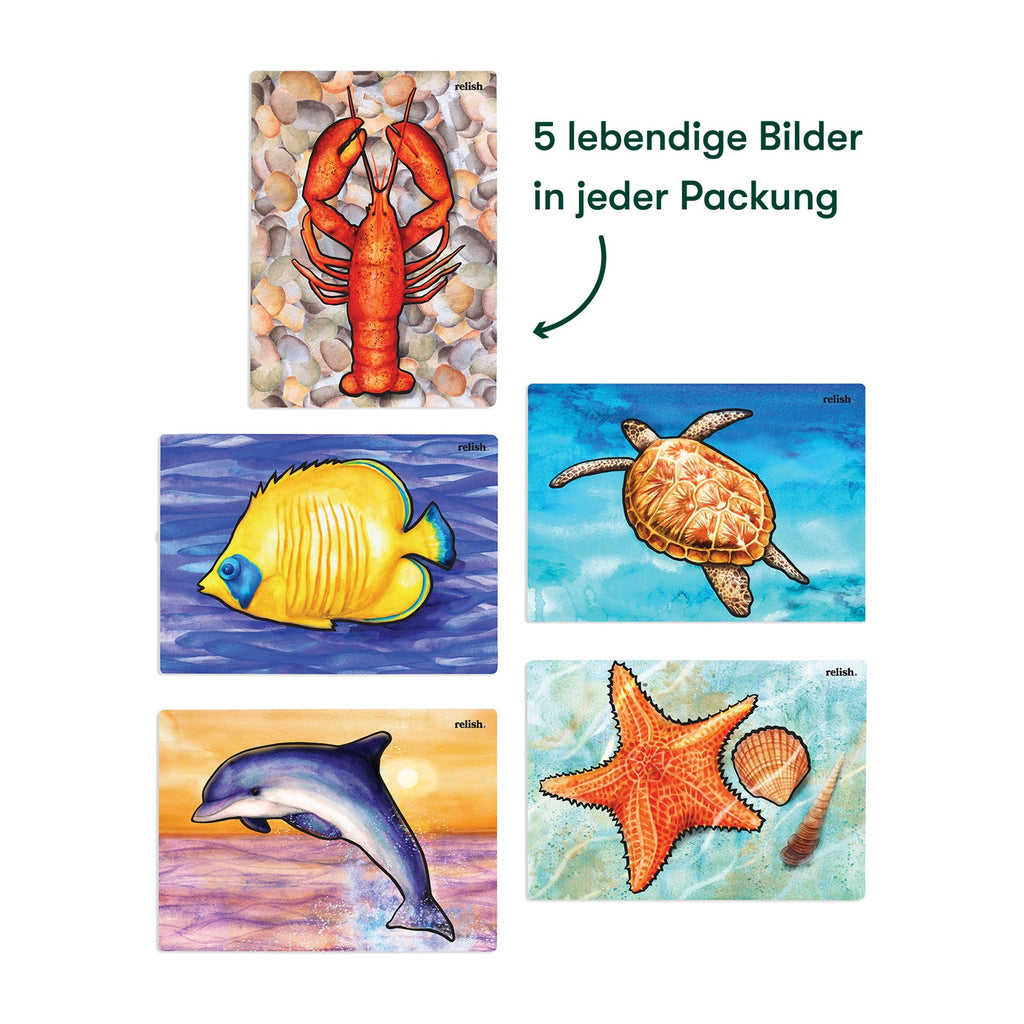 Malen mit Wasser - Leben im Ozean