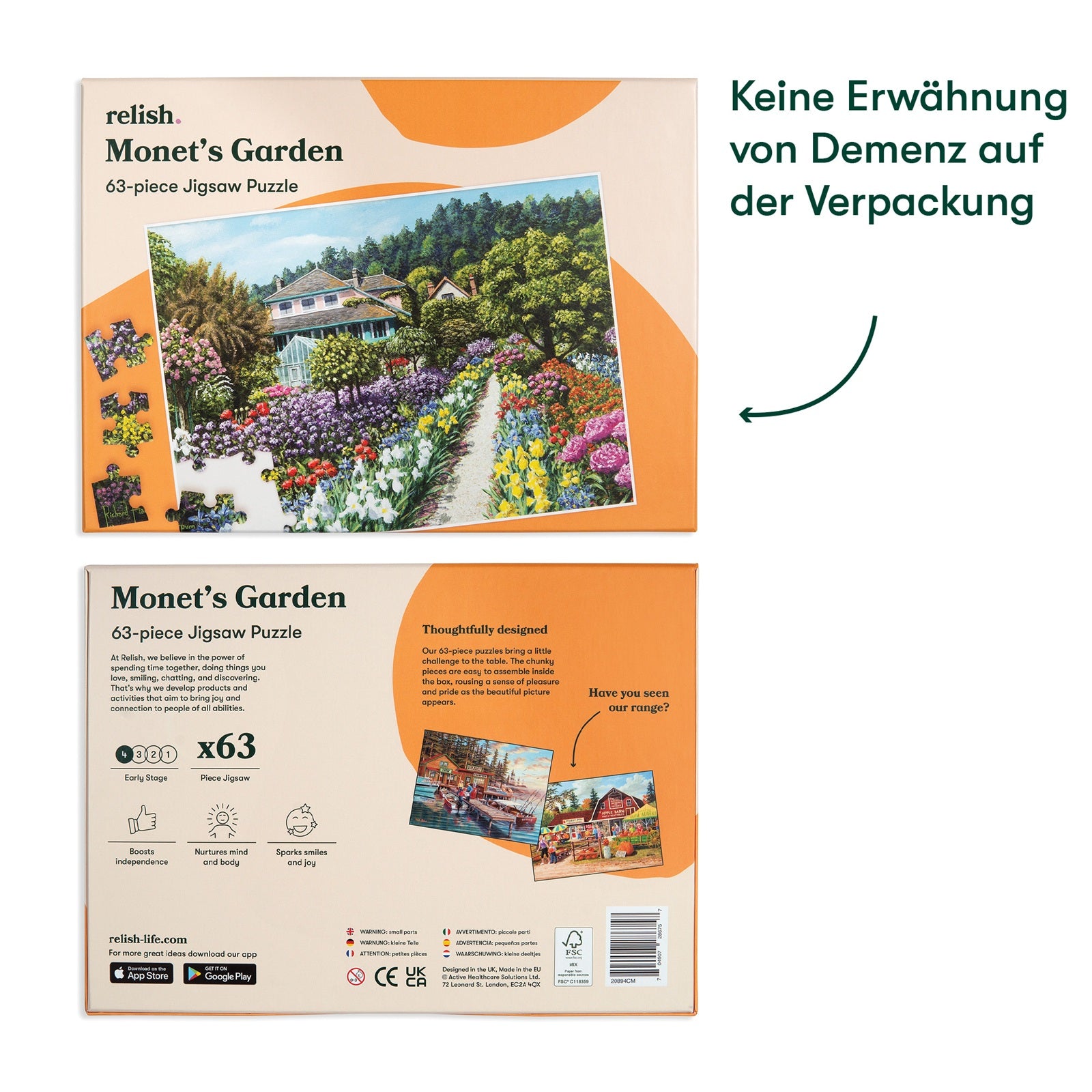 Puzzel - Monet's Garden - 63 Teile