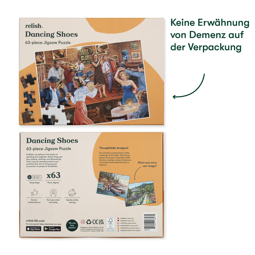 Puzzle - Dancing Shoes - 63 Teile