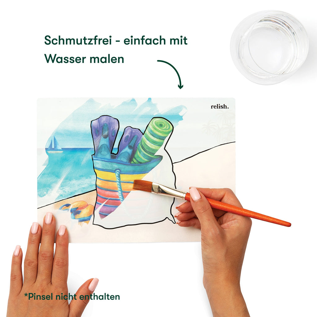 Malen mit Wasser - Coastal Escape