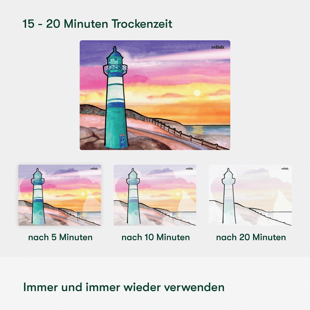 Malen mit Wasser - Coastal Escape