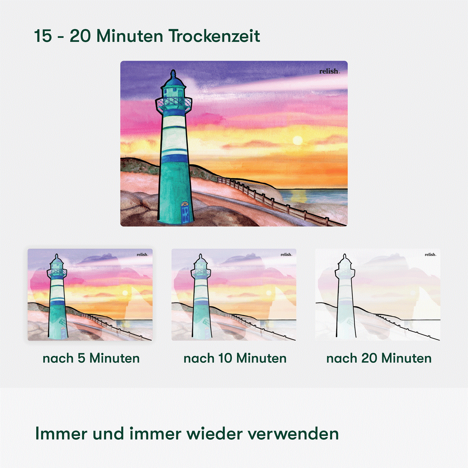 Malen mit Wasser - Coastal Escape