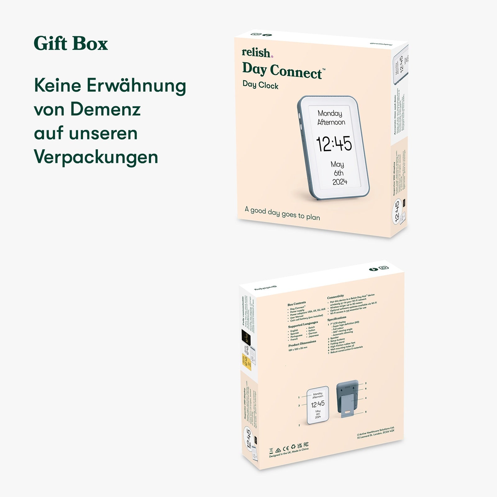 Relish Day Clock Connect: Erweiterung für die Demenzuhr