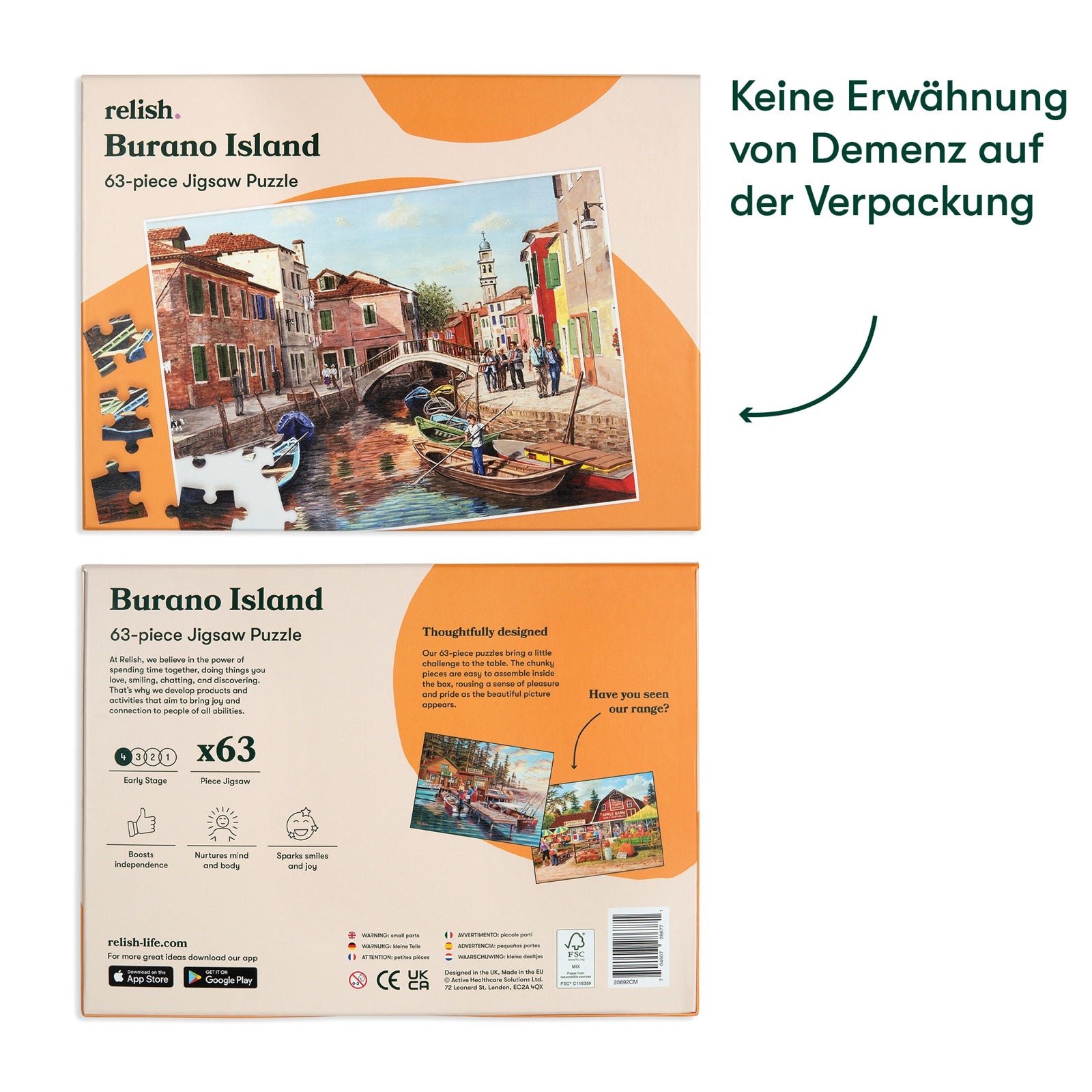 Puzzle - Burano Island - 63 Teile