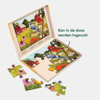 Afbeeelding van het spel puzzel vogeltjes in de zomer, speciaal geselecteerd  voor ouderen met dementie