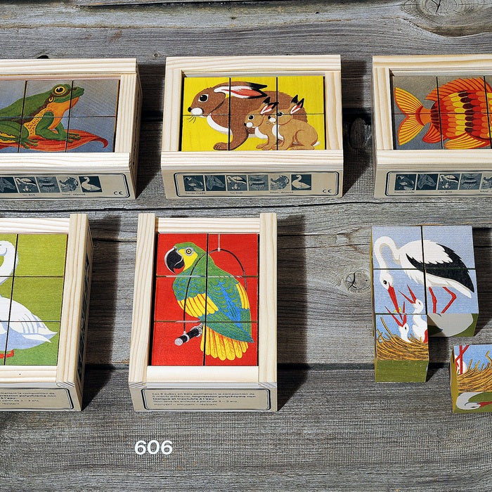 Würfelpuzzle Tiere III (6-teilig)