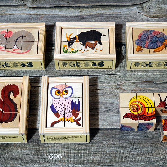 Würfelpuzzle Tiere II (6-teilig)