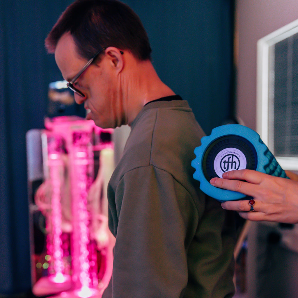 Afbeeelding van het spel Vibrerende Roller, speciaal geselecteerd  voor ouderen met dementie.