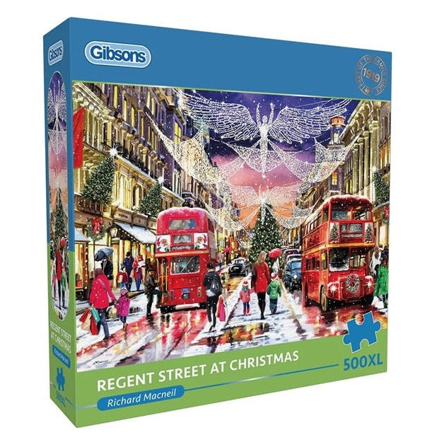 Afbeeelding van het spel Puzzel - Regent Street at Christmas (500 XL), speciaal geselecteerd  voor ouderen met dementie.