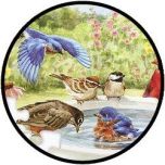 35 Teile Puzzle 'Bathing Birds'