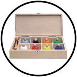8 Bunte Handglocken