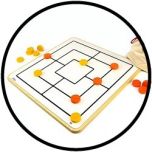 Mühle, groß, 50 x 50 Magnetspiel