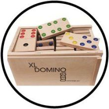 Domino groß mit Kassette