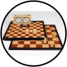 Schach- und Damebrett 47 cm