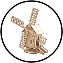 Holzbausatz Windmühle