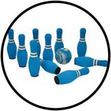 Soft-Kegeln blau 